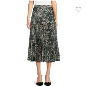 Area Stars Pleated Midi Skirt